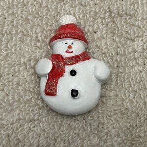 Fun Frosty Snowman Pin Brooch Christmas Holiday Winter